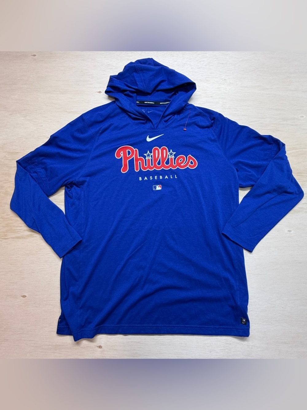 Philadelphia Phillies Hoodie Mens XL Blue MLB Baseball Nike DriFIT MLB Authentic